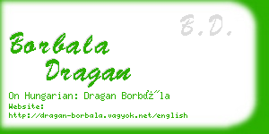 borbala dragan business card